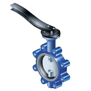 Затвор поворотный с резьбовым приливом под болты ARI-GESA