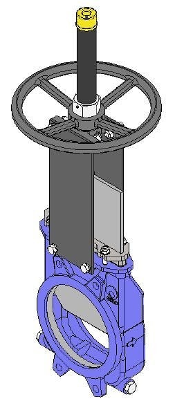 Ножевая шиберная задвижка серии F