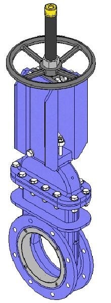 Ножевая шиберная задвижка серии D
