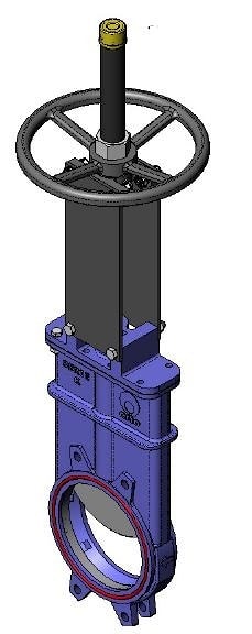 Ножевая шиберная задвижка серии K
