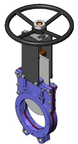 Ножевая шиберная задвижка серии UB