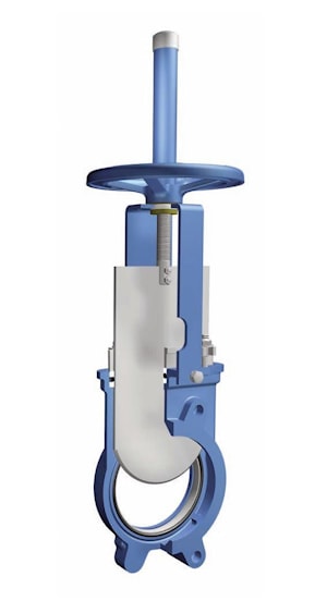 Межфланцевый шиберный (ножевой) затвор EX ORBINOX