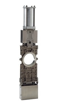 Межфланцевый шиберный (ножевой) затвор TL со сквозным ножом ORBINOX